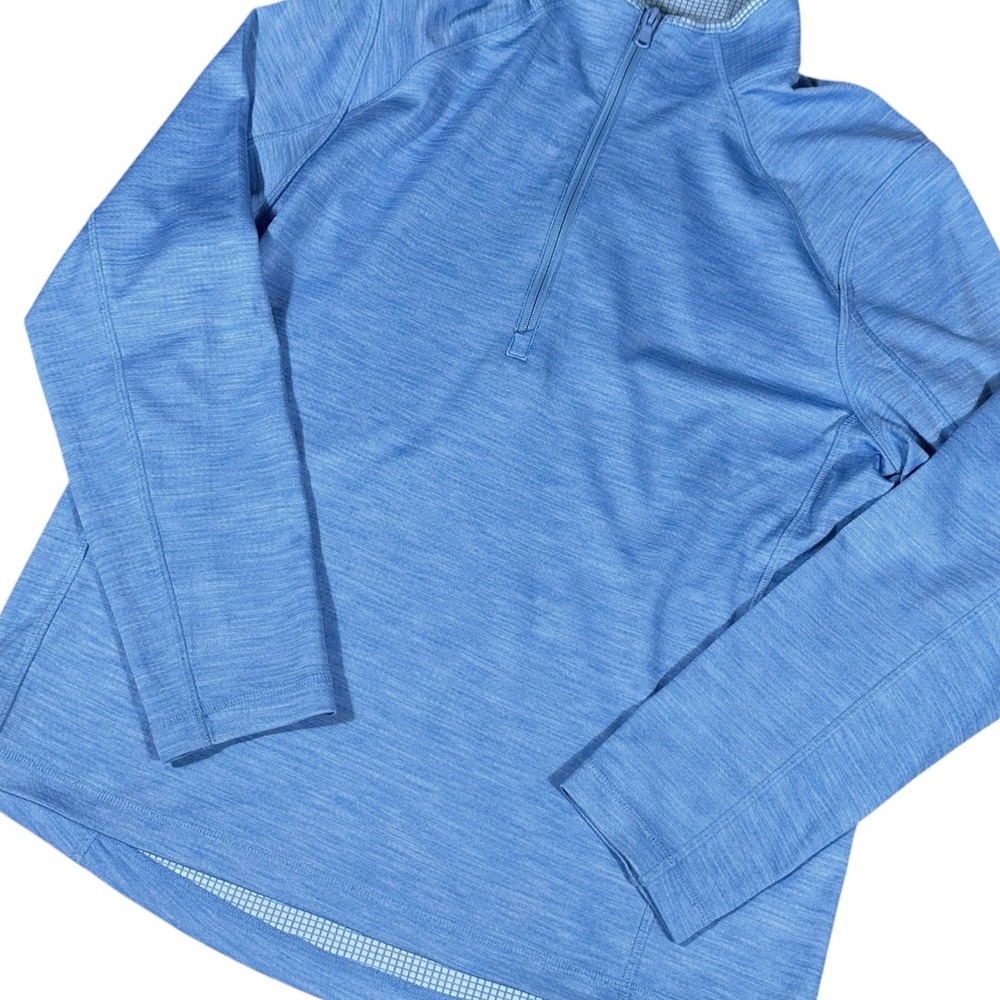 Vineyard Vines Sankaty Performance Quarter-Zip Pullover Mens Medium Blue Heather